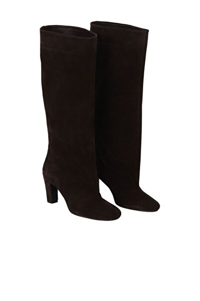 Bueno Shoes Brown Suede Women's Heeled Boots 39Wc2958