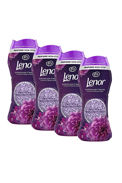 lenor Balsam de rufe perle parfumate Amethyst & Bouquet, 4 buc x 210 gr