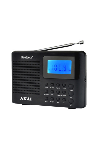 AKAI Radio portabil APR-400, Bluetooth, radio AM/FM, negru