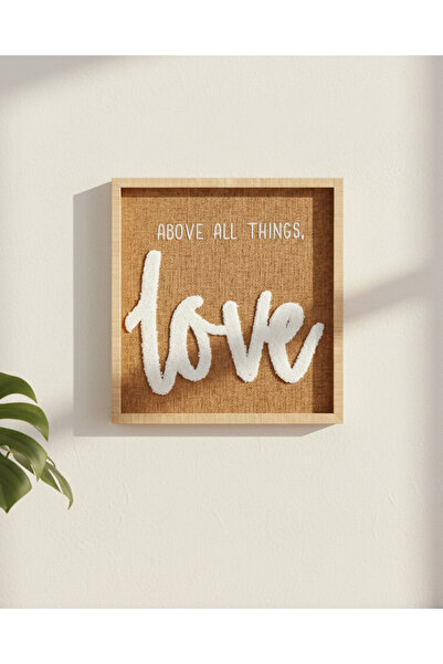 REDTAG لوحة جدارية باللون البني بعنوان "الحب"