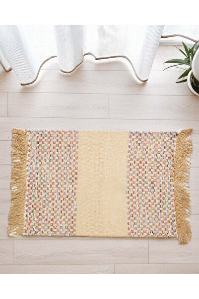 REDTAG Beige Woven Dhurrie