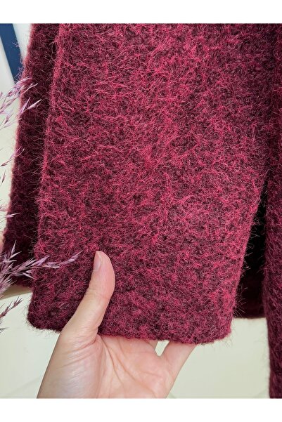 MİHRA STORE Allison 3 Χρυσό Μπουκάλι Πανωφόρι-ΖΝ4219 Βουργουνδίας