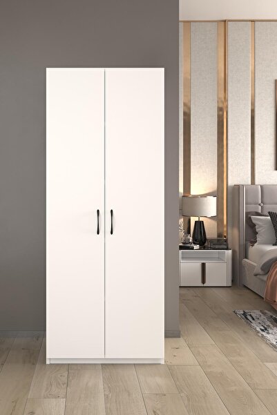 Exent Oskar 2 Kapılı Gardırop - 2 Kapaklı Elbise Dolabı