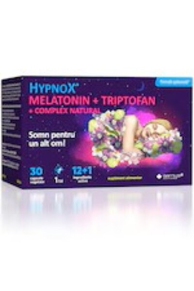 Barny's® Premium Quality HypnoX Melatonin+Triptofan+Complex , Good Days Therapy, 30 capsule vegetale
