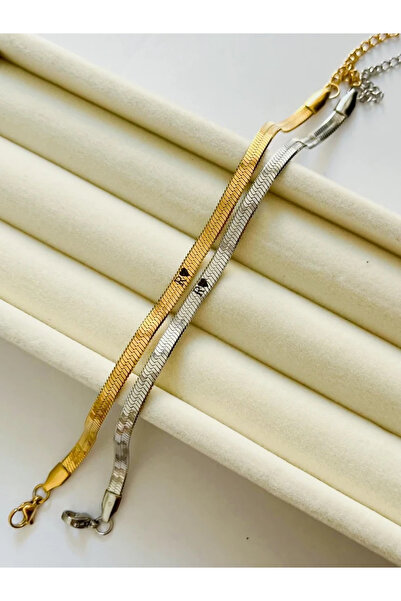 Harlofia Jewelry Print What You Want Flat Chain Couple Bracelet