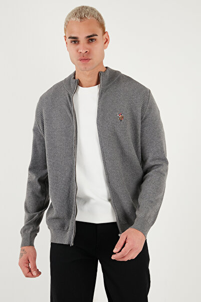 U.S. Polo Assn. U.S. Polo Cotton Slim Fit Logo Cardigan Men's Cardigan G081Sz0Th2227188