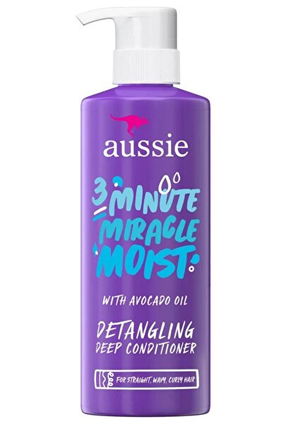 Aussie Miracle Moist with Avocado & Jojoba Oil, Paraben Free 3 Minute Miracle...