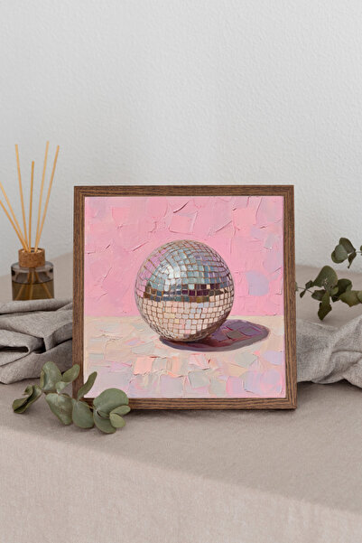 Dekorsiahome Ahşap Çerçeveli Kare Tablo TK2299