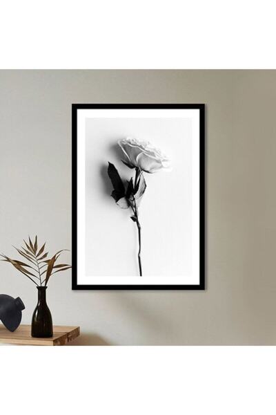Araste Dekorasyon Tek Gül 4 Çerçeve Ve Poster - Sb1060