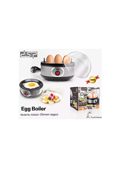 DSP Egg Boiler | 350W | 7-Egg Capacity | Auto Shut-Off with Buzzer | Stainless Steel Heating Plat