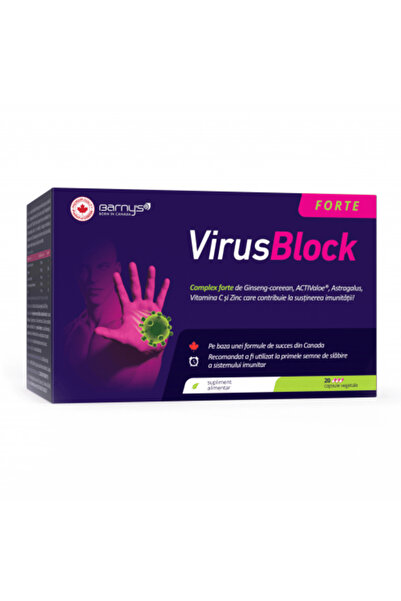 Barny's® Premium Quality Pachet VirusBlock Forte 20 cps 5 buc