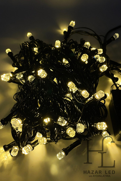 Hazar Led 10 Metre 100 Ledli Gün Işığı İp Led Eklemeli Fonksiyonlu Dekoratif Led Işık Yılbaşı Süsü Çam Ağacı I