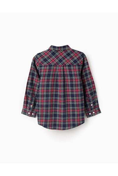 Ziddy Flannel Check Shirt for Boys 'B&S', Red/Blue