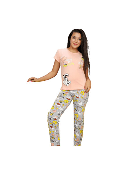 Generic Girls' short-sleeved cotton pajamas - PJ 437