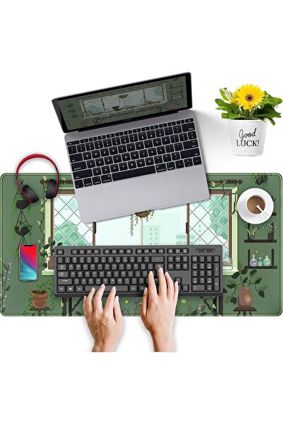 Generic LuckyCow Cute Green Plant XXL Gaming Mouse Pad 800×400mm