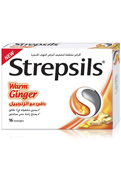 STREPSİLS Warm ginger Lozenges 16'S
