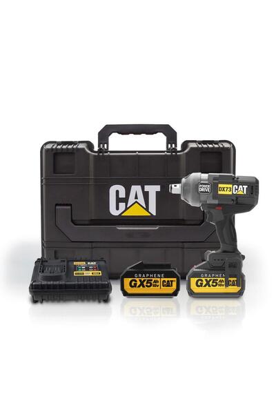 Cat DX73G 18Volt 5.0 Ah. GRAPHENE Çift Akülü 1700/2100Nm Kömürsüz Profesyonel Şarjlı Somun Sıkma