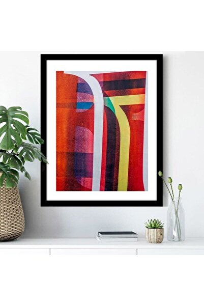 Araste Dekorasyon Claret Red Oil Painting 1 Frame and Poster - So1034