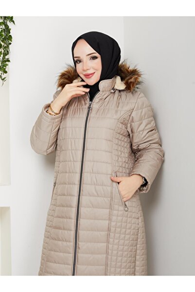 ESLEMNUR Wool Insulated Quilted Coat