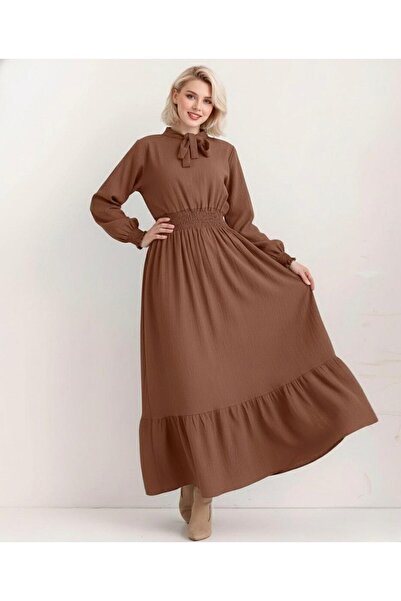 Cockatoo Women's Waist-Cinching Tie-Dye Dress with Lace-Up Detail