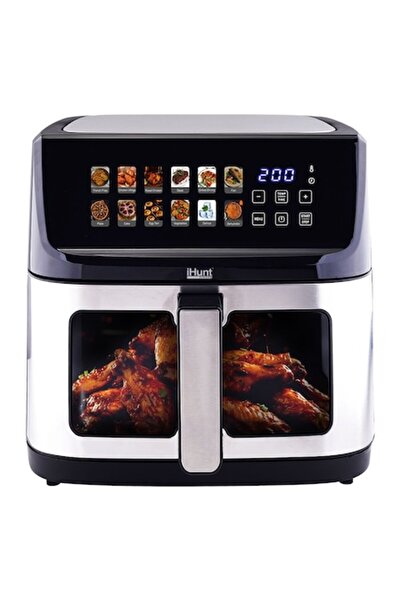 iHunt Bro Air Fryer 11L, 2300W, Digital Touch, 12 Presets, Auto Shut-off, Silver