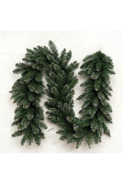 zola Decorative Christmas tree garland, Zola, for Christmas, snow-white peaks, 270 x 29 cm