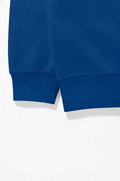 LORVEX Erkek Çocuk Kapüşonlu Takım TOPA ZIPLAYAN ADAM Baskılı 3 İplik Şardonlu Sweatshirt - Eşofman Takım