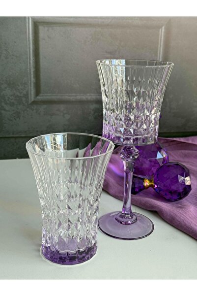 ROSSEV Darkness Purple 4-Piece Crystal Glass (120ml)