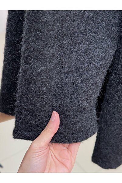 MİHRA STORE Allison 3 Gold Buttoned Jacket-ZN4219 Μαύρο