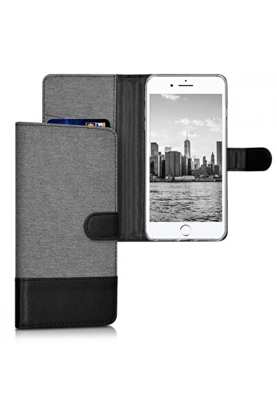 KWmobile Carcasă pentru Apple iPhone 8 Plus / iPhone 7 Plus, Textil, Gri, 394...