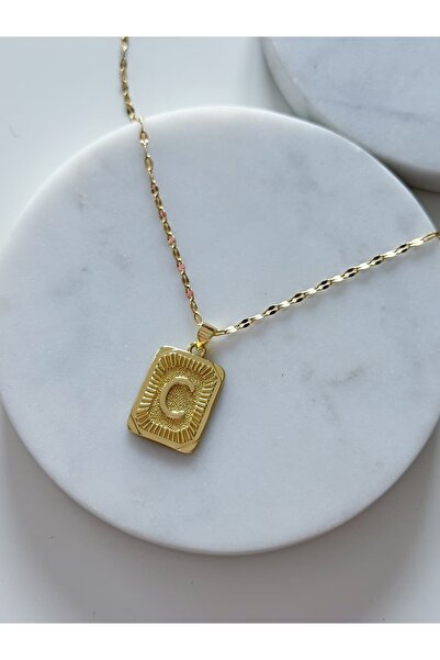 CHARMLUCKY ÇELİK VİNTAGE HARF KOLTE