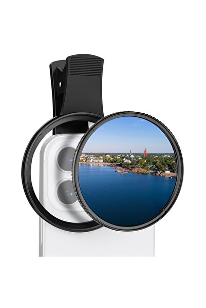 K&F CONCEPT Klipsli 67mm CPL Filtre seti - Tüm telefonlar için