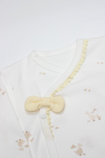 Budi Bistyle 3-Piece Bodysuit Set Welcome Baby Duck 13104 Yellow-Ecru