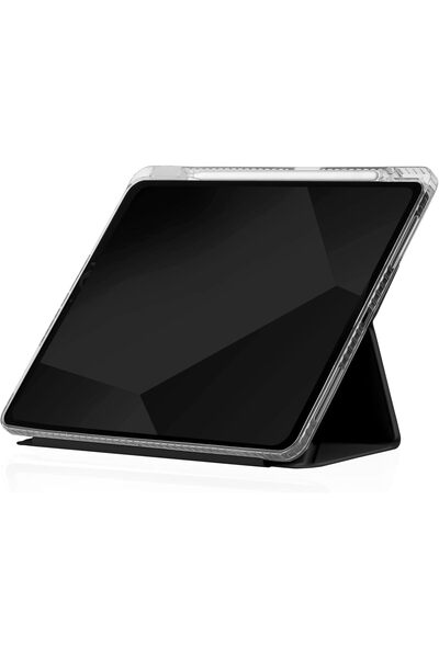 STM Opp Case for Apple iPad Air 13" M2 (2024) - Slim Protective Folio with Pencil Storage, Clear Bac