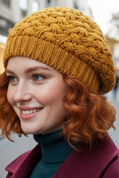 Mood Agenda Women's Knitwear Knitted Painter Beret