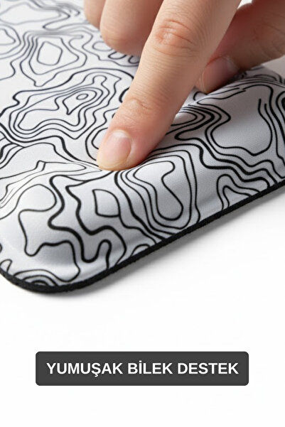 Walter White Ergonomic Typography Patterned Square Mouse Pad – Mouse Pad with Wrist Support Comfortable Mousepad