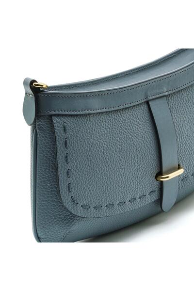 Sofia Baldi Seamy Gray Genuine Leather Women's Bag