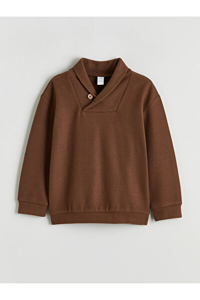 LC Waikiki Lcw Kids Brown V-Neck Boy's Sweatshirt