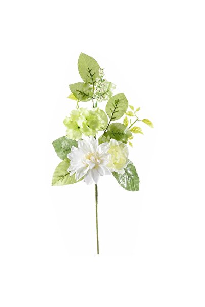 Decorer Τεχνητό διακοσμητικό κλαδί ντάλια τριαντάφυλλο 46 εκ.