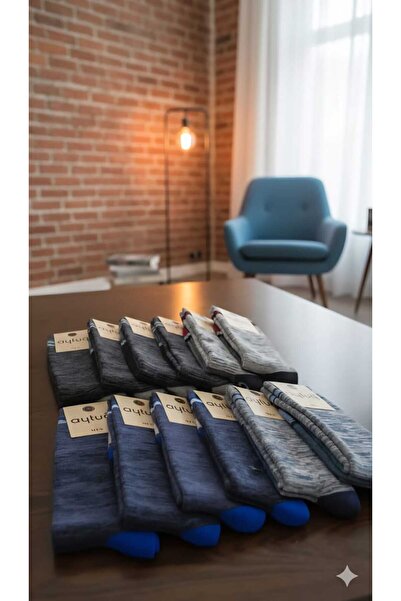 Aytuğ PAMUK HAVLU SOKET ÇORABI; DİKİŞSİZ; KIŞLIK ; 41-45 NUMARA; ASORTİ 12'Lİ...