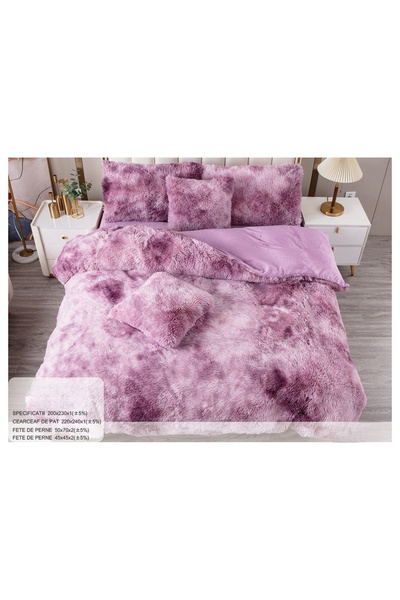 FIONNA.RO Lenjerie Fluffy 6 Piese - Mov Patat
