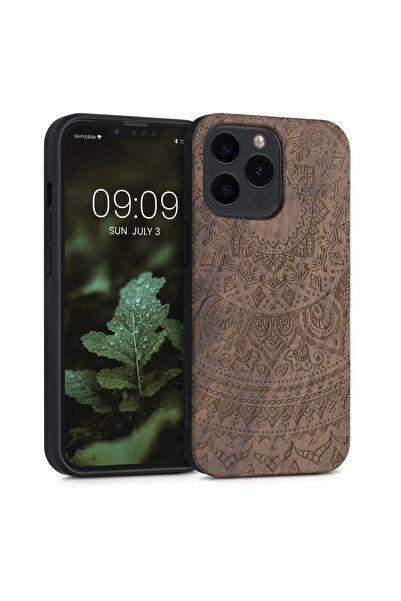 KWmobile Carcasă pentru Apple iPhone 13 Pro, Lemn, Maro, 55967.07,