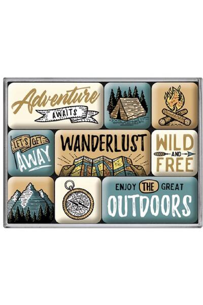 Nostalgic Art Set magneti Outdoor Adventure