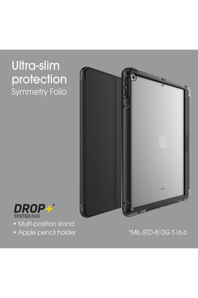 OTTERBOX Symmetry Folio Case for iPad 10.2-Inch (7th/8th/9th Gen) - Blue