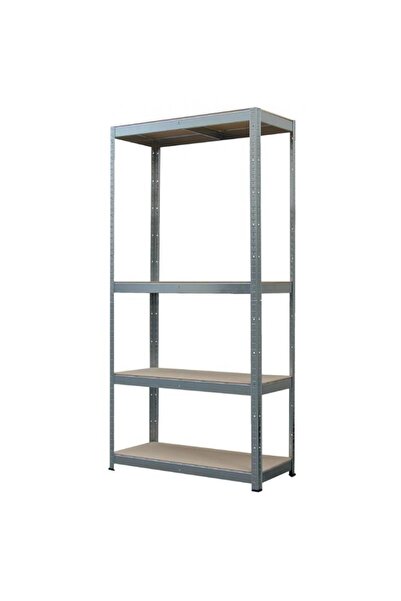 Strend Pro Raft metalic de depozitare cu MDF, 4 rafturi, 150 kg, 70x30x150 cm