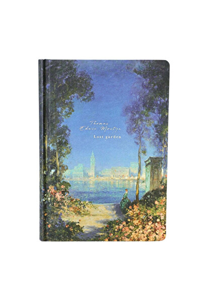 SAFECARE Caiet mediu Thomas Edwin Mostyn, imprimeu Lost Garden Ocean