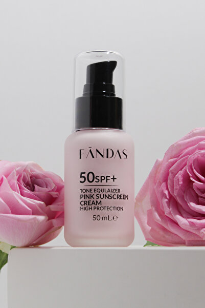FANDAS Pink Sunscreen Face Cream - Moisturizing Effective 50 Spf+