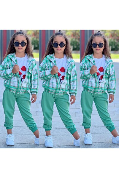 Amur 3-Piece Girl's Set Made of Cotton