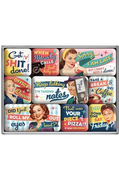 Nostalgic Art Set magneti - Office Fun