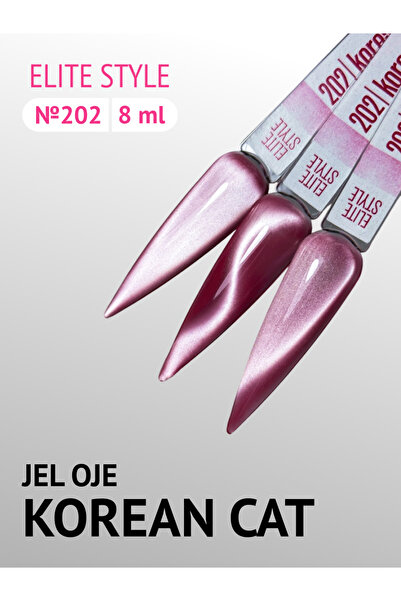 ELİTE STYLE Kalıcı Jel Oje Silk Korean Cat 202 Pembe 8 ml – Kedi Gözü Etkili ...